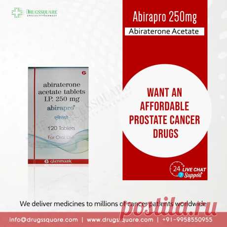Abirapro 250 mg tablet используется для лечения метастатического рака предстательной железы. Эта таблетка Abirapro 250 мг помогает во многих отношениях: замедляет рост рака, продлевает срок жизни больного, снимает боль и дискомфорт от болезни. Тестостерон, важный мужской половой гормон (андроген), является основным топливом для клеток рака предстательной железы, поэтому Абирапро помогает блокировать тестостерон и замедляет рост этих клеток. Проверьте Abirapro 250 mg price в интернет-аптеке.