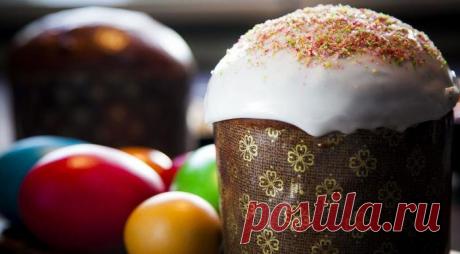 Кулич пасхальный с курагой и черносливом