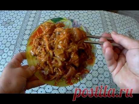 Рыба Хе по китайски, свежий лосось в маринаде.