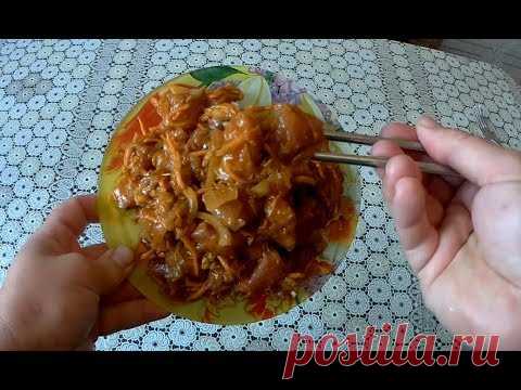 Рыба Хе по китайски, свежий лосось в маринаде.