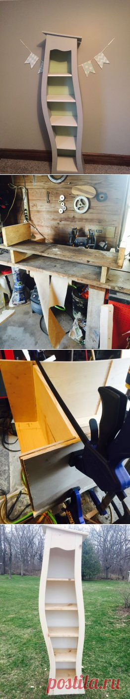 Книжный шкаф для детской своими руками