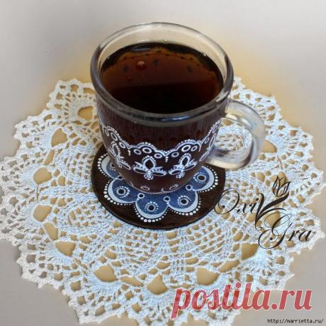 Точечная роспись с эффектом кружева. Красивые идеи.