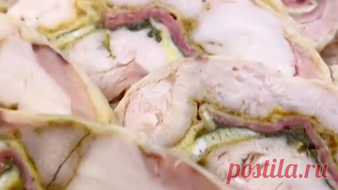 Руляда из курицы - это блюдо хочется есть вновь и вновь!
