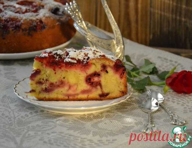 Ягодный пирог с маскарпоне – кулинарный рецепт