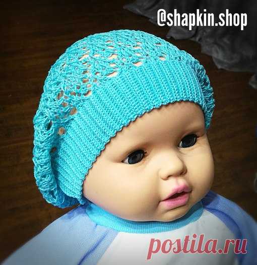 Летний ажурный беретик.
http://www.stranamam.ru/post/12694389/#com97229977