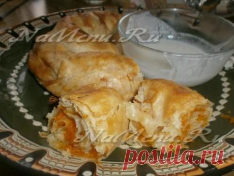 Витая баница с тыквой: рецепт с фото