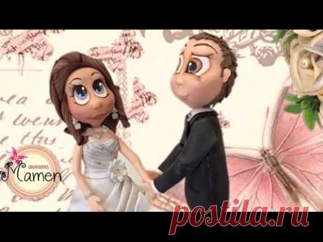 4 Parte Como hacer una pareja de novios hecho con gomaeva- Foamy Creaciones Mamen