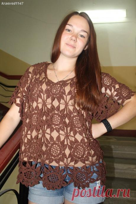 Топ крючком &quot;Спелый подсолнечник&quot; | ПО ГОРОДАМ И СТРАНАМ