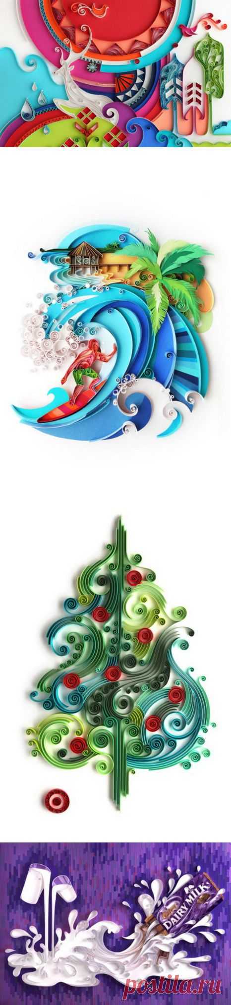 (+1) - Картины в технике "квиллинг" Юлии Бродской | Очумелые ручки