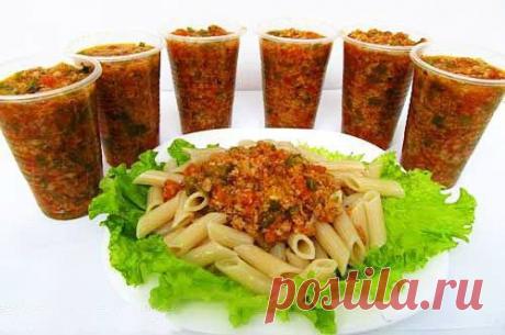 Соус Болоньезе. Готовим, замораживаем и храним. Одна моя знакомая работает в итальянском ресторане. ...