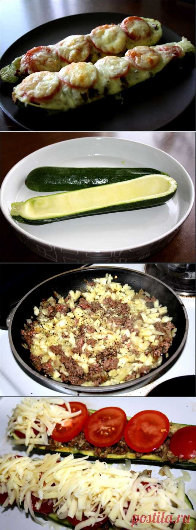 Фаршированные кабачки.