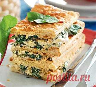 Наполеон закусочный с зеленью