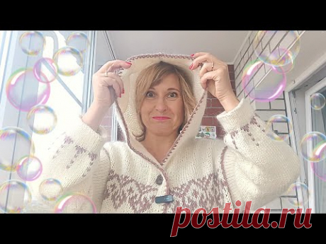Цельновязанный капюшон для пальто. Мои расчеты и результаты.
