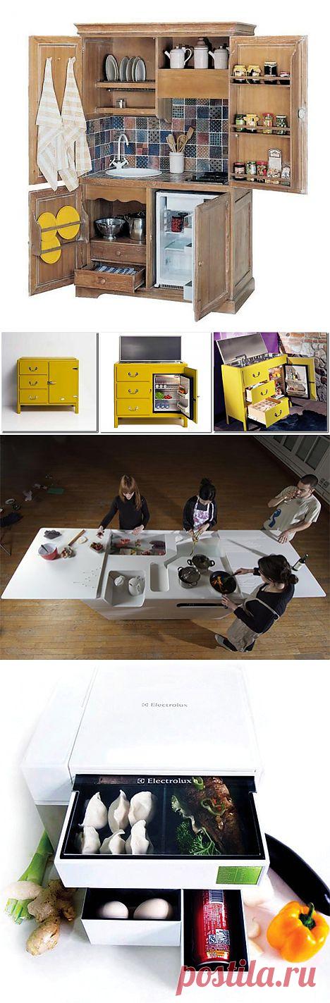 Мини-кухня - идеальное решение для маленьких квартир | Как украсить свой дом. Предметы интерьера, аксессуары для дома, дизайн своими руками!