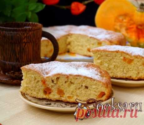 Шарлотка с запечённой тыквой фото рецепт приготовления