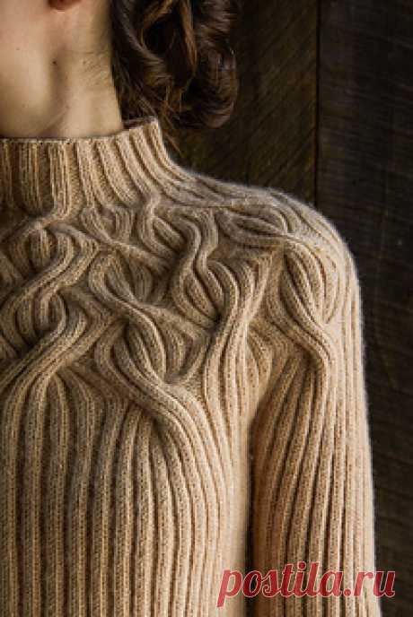 Botanical Yoke Pullover pattern by Purl Soho 
MATERIALS
