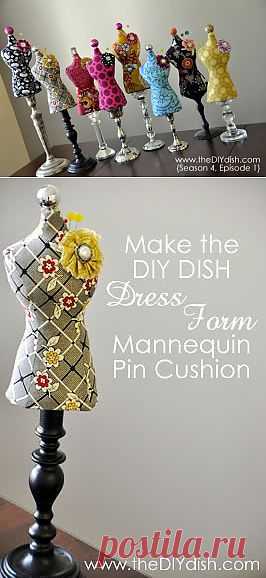 Season 4! How to Make a Dress Form Mannequin Pin Cushion &laquo;  The DIY Dish