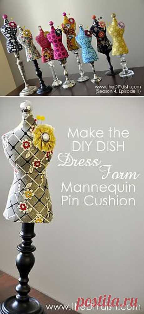 Season 4! How to Make a Dress Form Mannequin Pin Cushion &amp;laquo;  The DIY Dish