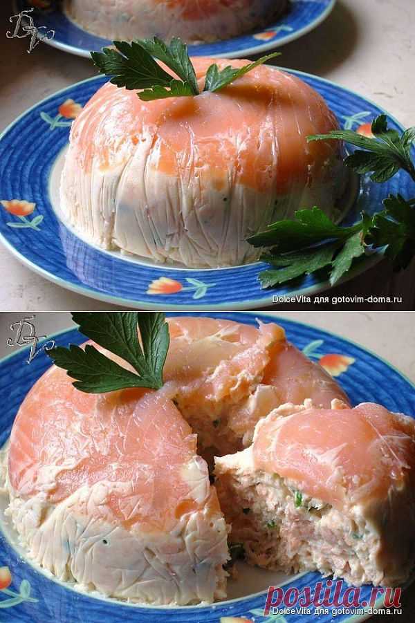 Нежный террин с сёмгой и креветками • Закуски рыбные. Автор: DolceVita