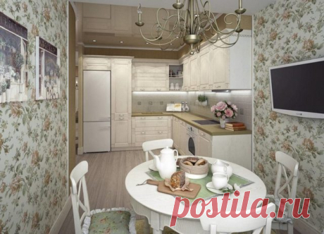 Подборка "Маленькая кухня в стиле прованс — французский шик на 40 фото"