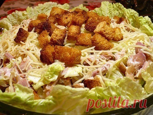 Салат с сухариками / Занимательная реклама