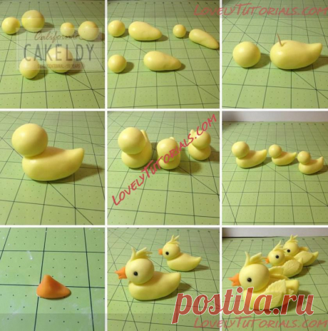 утенок - Страница 4 - Мастер-классы по украшению тортов Cake Decorating Tutorials (How To's) Tortas Paso a Paso