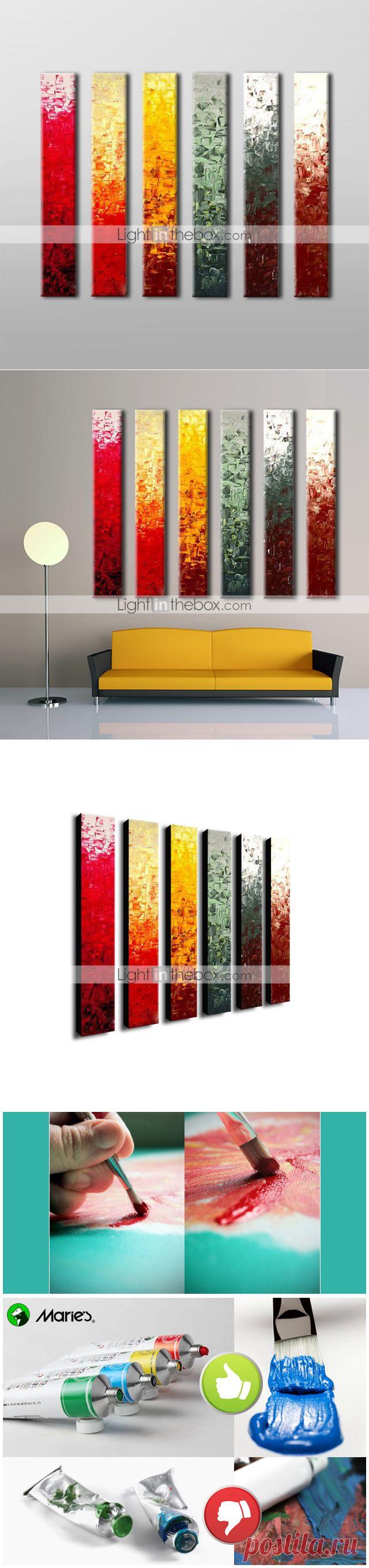 Картины ручной росписи маслом, набор из 6 картин 2015 – $134.99