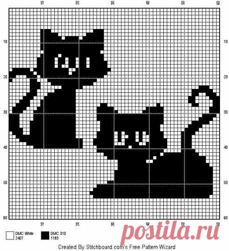 Вышиваем котов