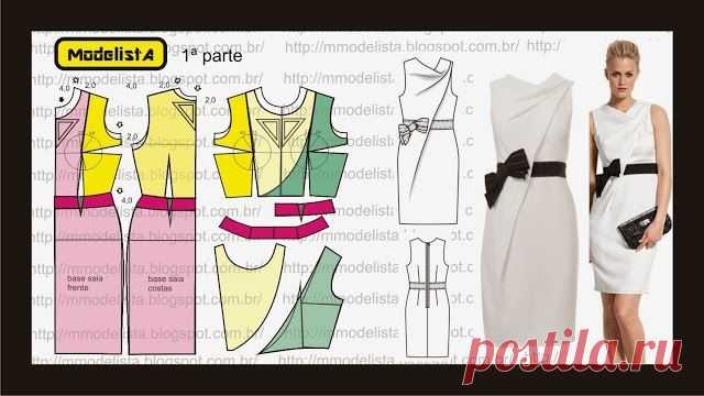 Выкройка шикарного платья - футляра