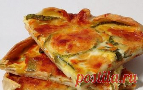 Очень вкусный пирог из кабачков (рецепт)