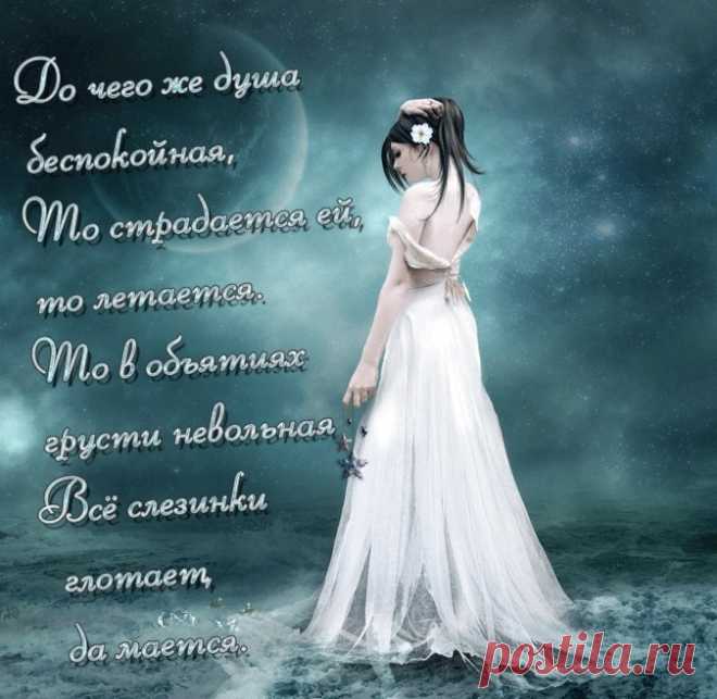 Музыкальная открытка Не плачь душа...