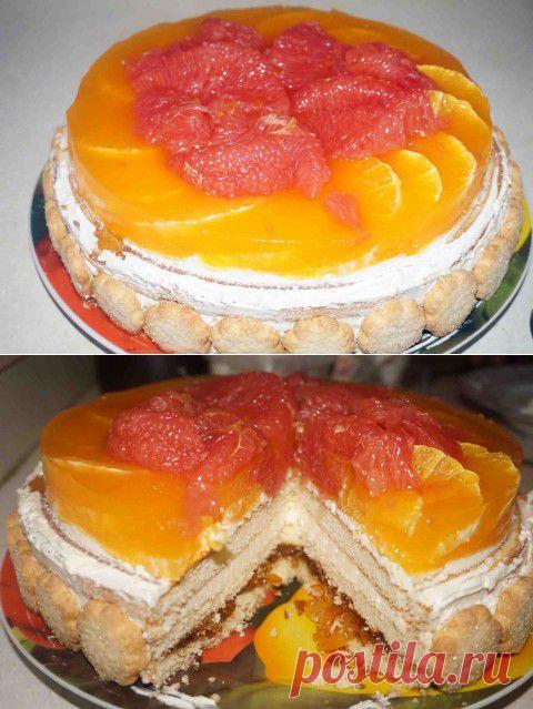 Торт "Палочка-выручалочка-2" ЦИТРУСОВЫЙ