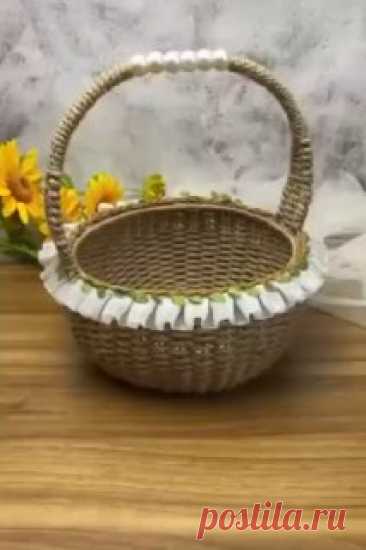 ЯжеХозяйка Мастерим декоративную корзинку🤗
