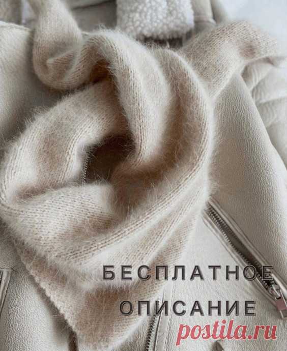 Косынка спицами