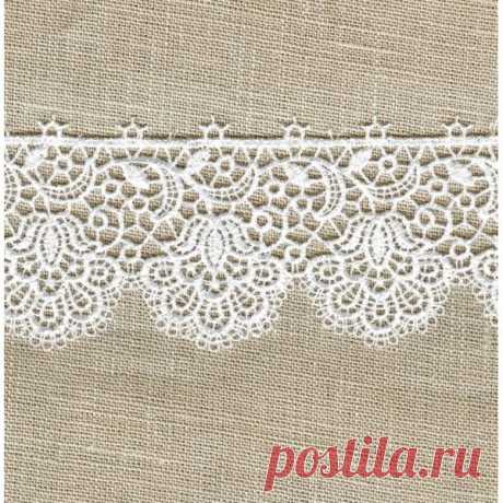 Ruban Dentelle Cluny col Neige - MommyGrid.com