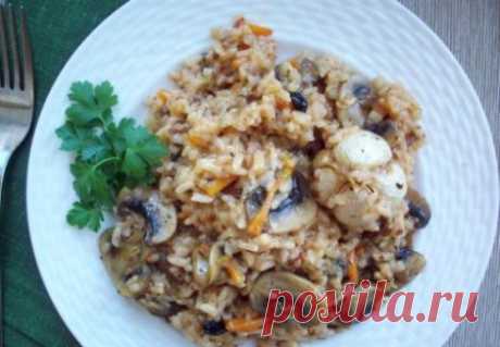 Плов с грибами