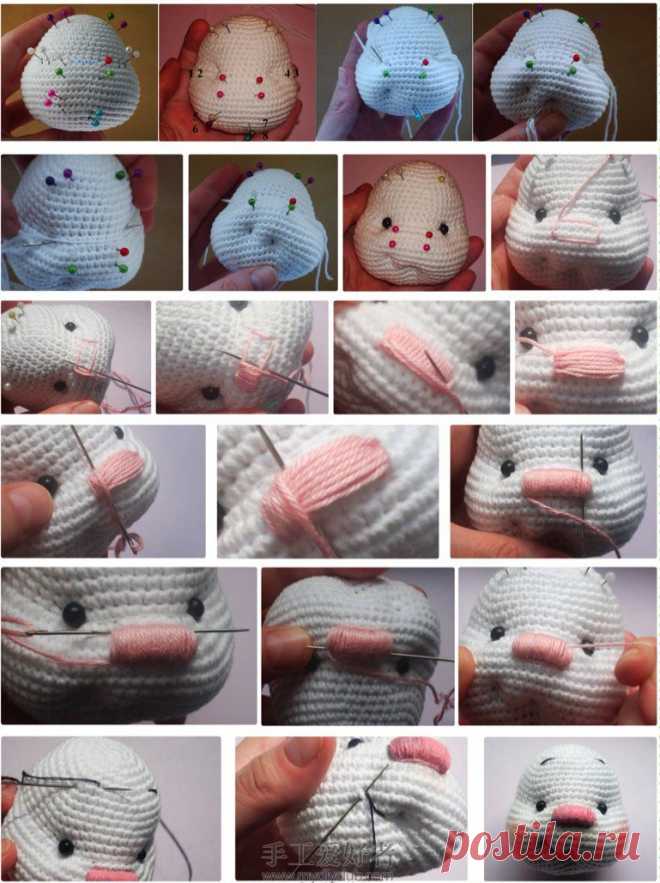 Амигуруми. Зайка в платьице - Handmade-Paradise