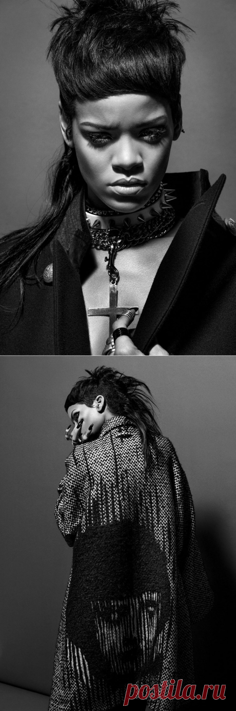 Рианна (Rihanna) в фотосессии Инес ван Ламсвеерде (Inez van Lamsweerde) и Винуда Матадина (Vinoodh Matadin) для журнала 032c (осень-зима 2013-2014)