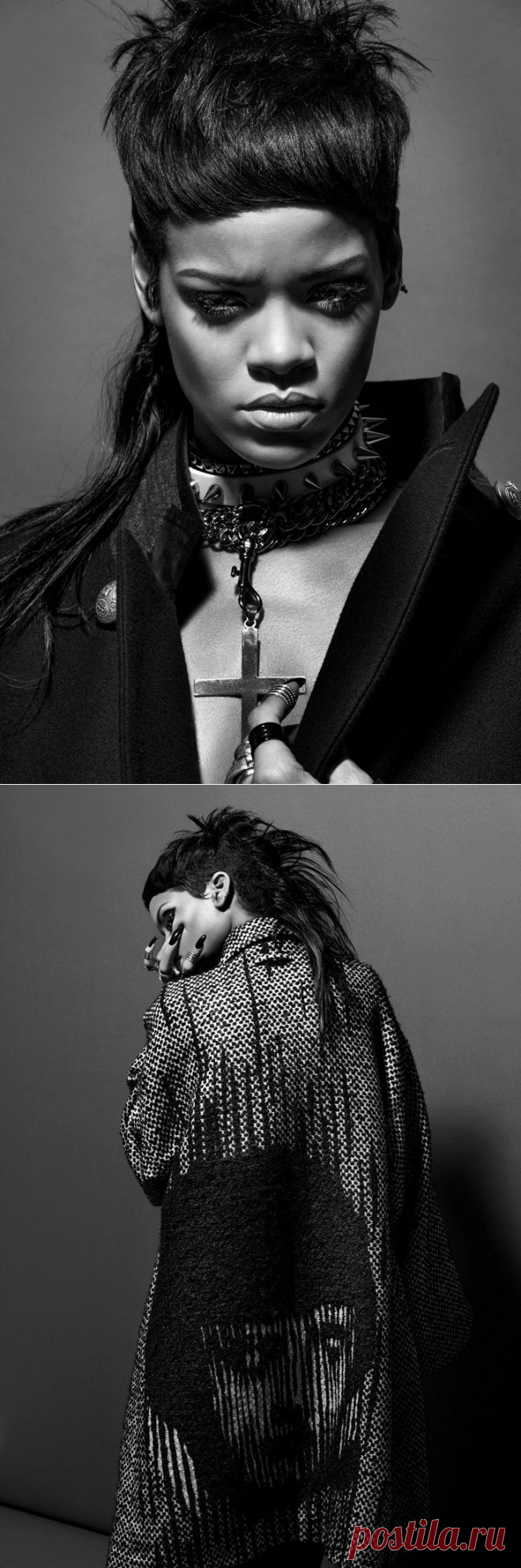 Рианна (Rihanna) в фотосессии Инес ван Ламсвеерде (Inez van Lamsweerde) и Винуда Матадина (Vinoodh Matadin) для журнала 032c (осень-зима 2013-2014)