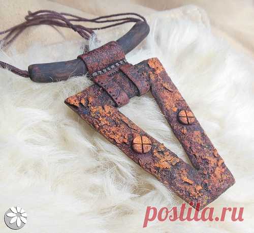 Имитация ржавчины из полимерной глины