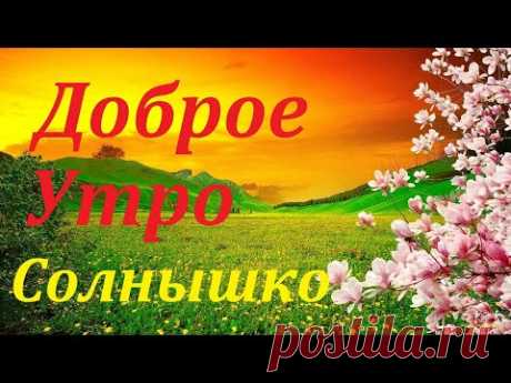 ДОБРОЕ УТРО СОЛНЫШКО.С ДОБРЫМ УТРОМ. КРАСИВАЯ ПЕСНЯ. - YouTube