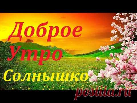 ДОБРОЕ УТРО СОЛНЫШКО.С ДОБРЫМ УТРОМ. КРАСИВАЯ ПЕСНЯ. - YouTube
