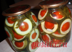 Помидорчики "в кабачке" рецепт