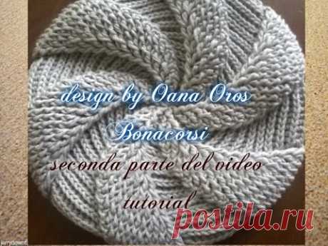crochet swirl beret II