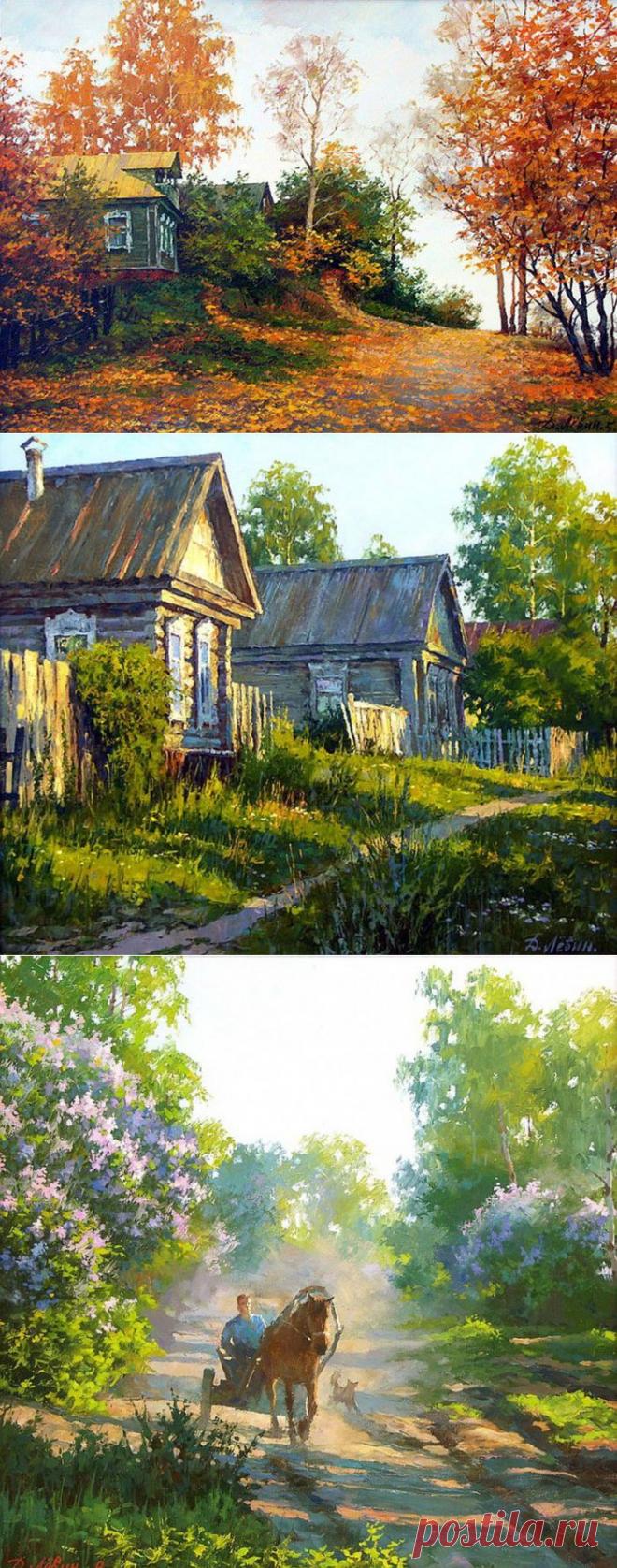 Русские пейзажи от художника Дмитрия Лёвина