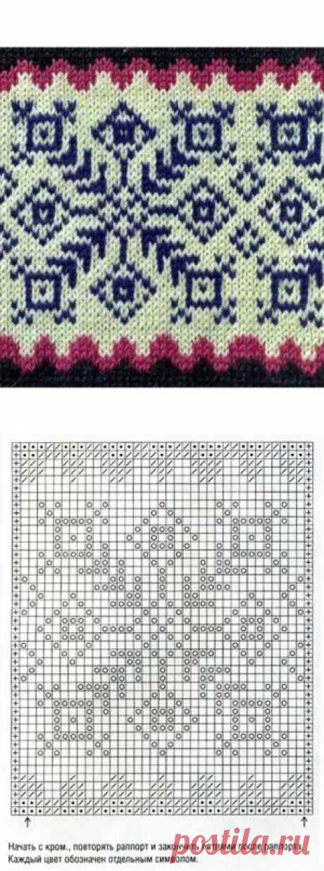 Жаккардовые узоры — Шпуля - сайт о вязании