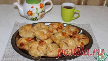 Хрустящие слойки с сыром Кулинарный рецепт