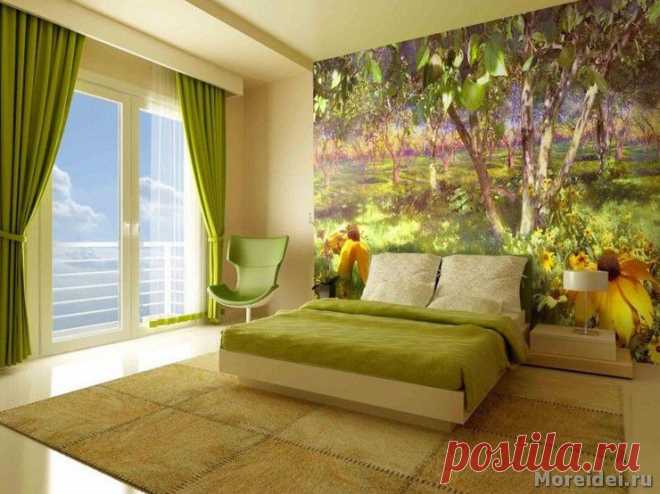 30 ярких примера дизайна интерьера с фотообоями.