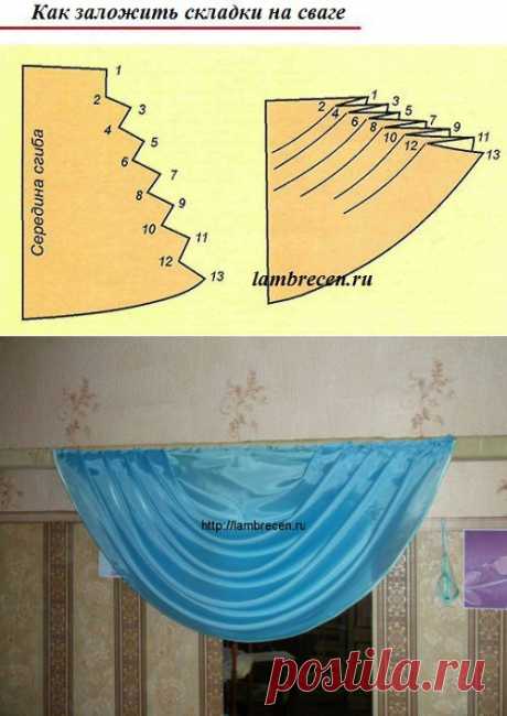 мастер класс: как собрать сваг (перекид) | ШТОРЫ, ЛАМБРЕКЕНЫ, ДОМАШНИЙ ТЕКСТИЛЬ СВОИМИ РУКАМИ