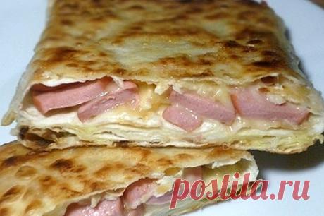 Сырный омлет «Ёка» в лаваше